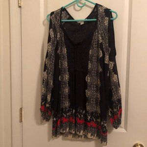 Black Long Sleeved Tunic